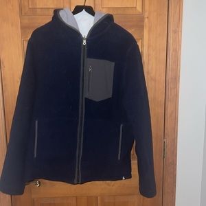 NORTH FACE Men’s reversible fleece hoodie size Large